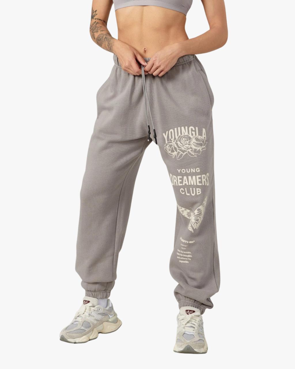 YoungLA G5 Jogger Mujer Gris Claro