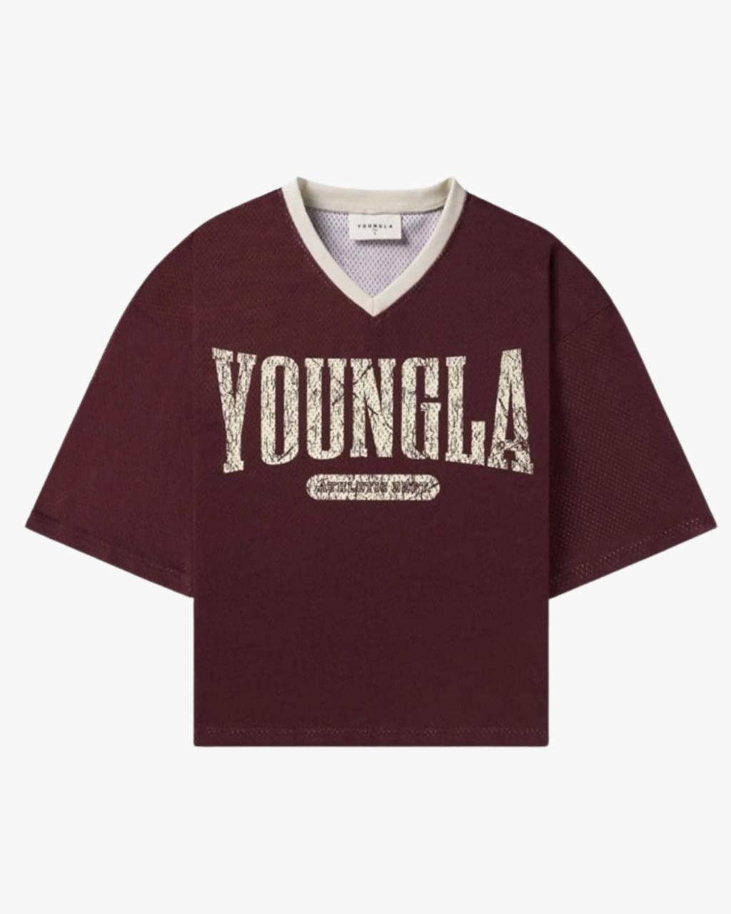 YoungLA G5 Playera Overzise Hombre Vino