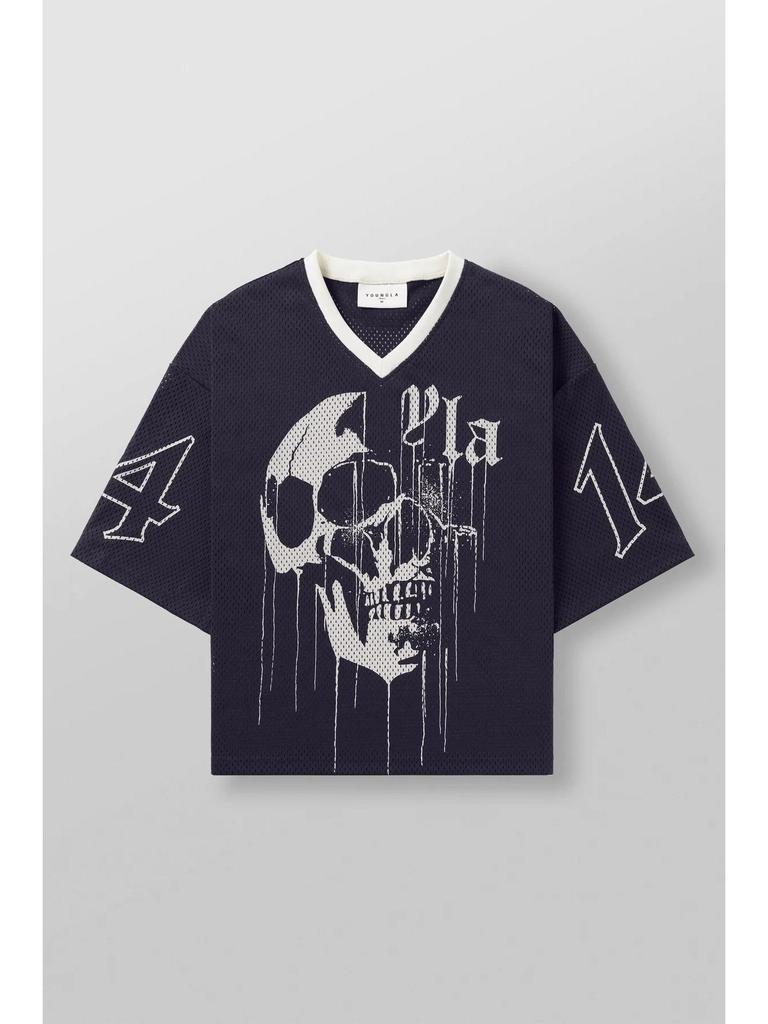 YoungLA G5 Playera Overzise Hombre Azul Marino