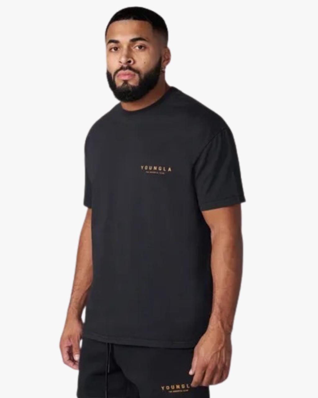 YoungLA G5 Playera Hombre Gris Obscuro
