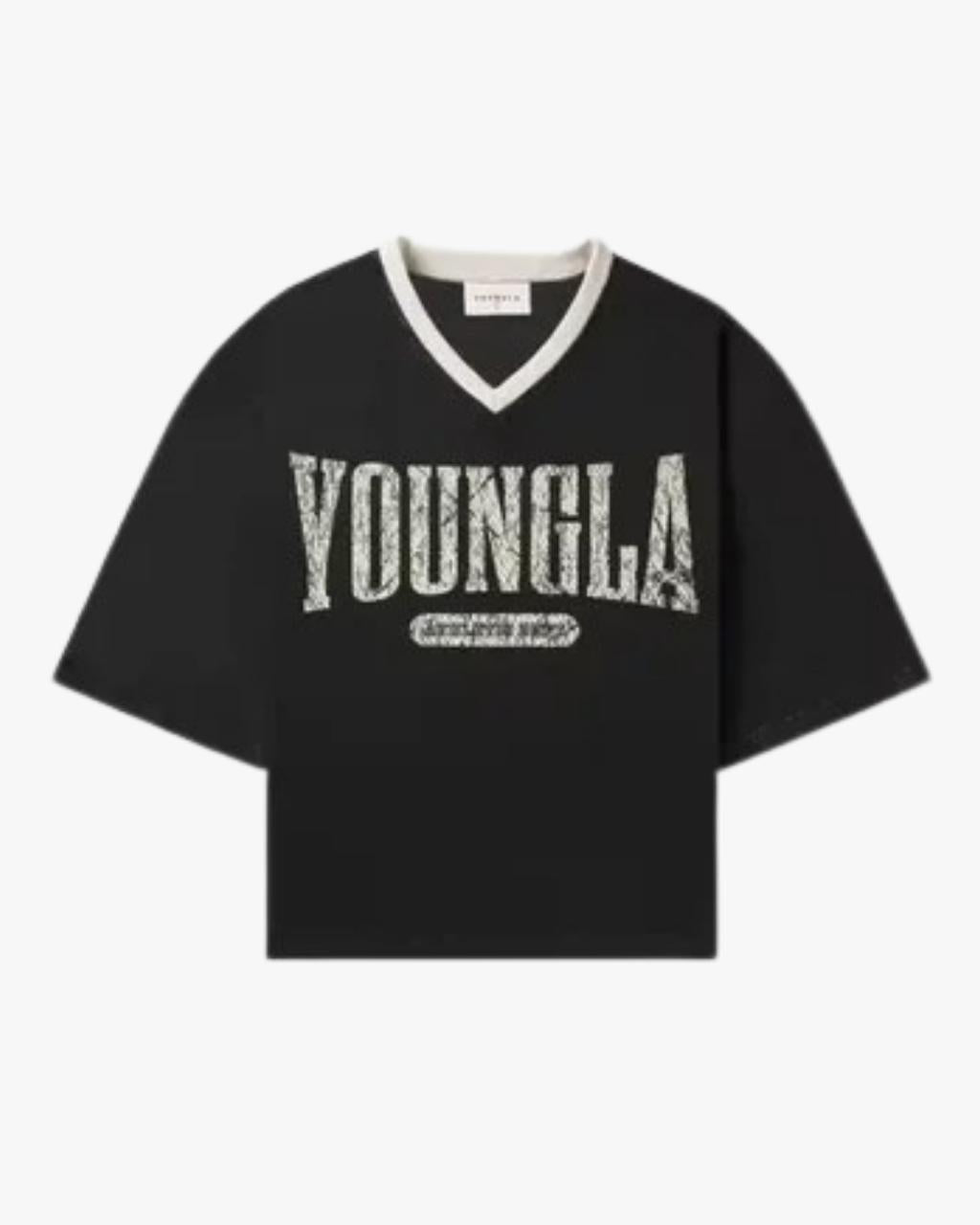 YoungLA G5 Playera Overzise Hombre Negro