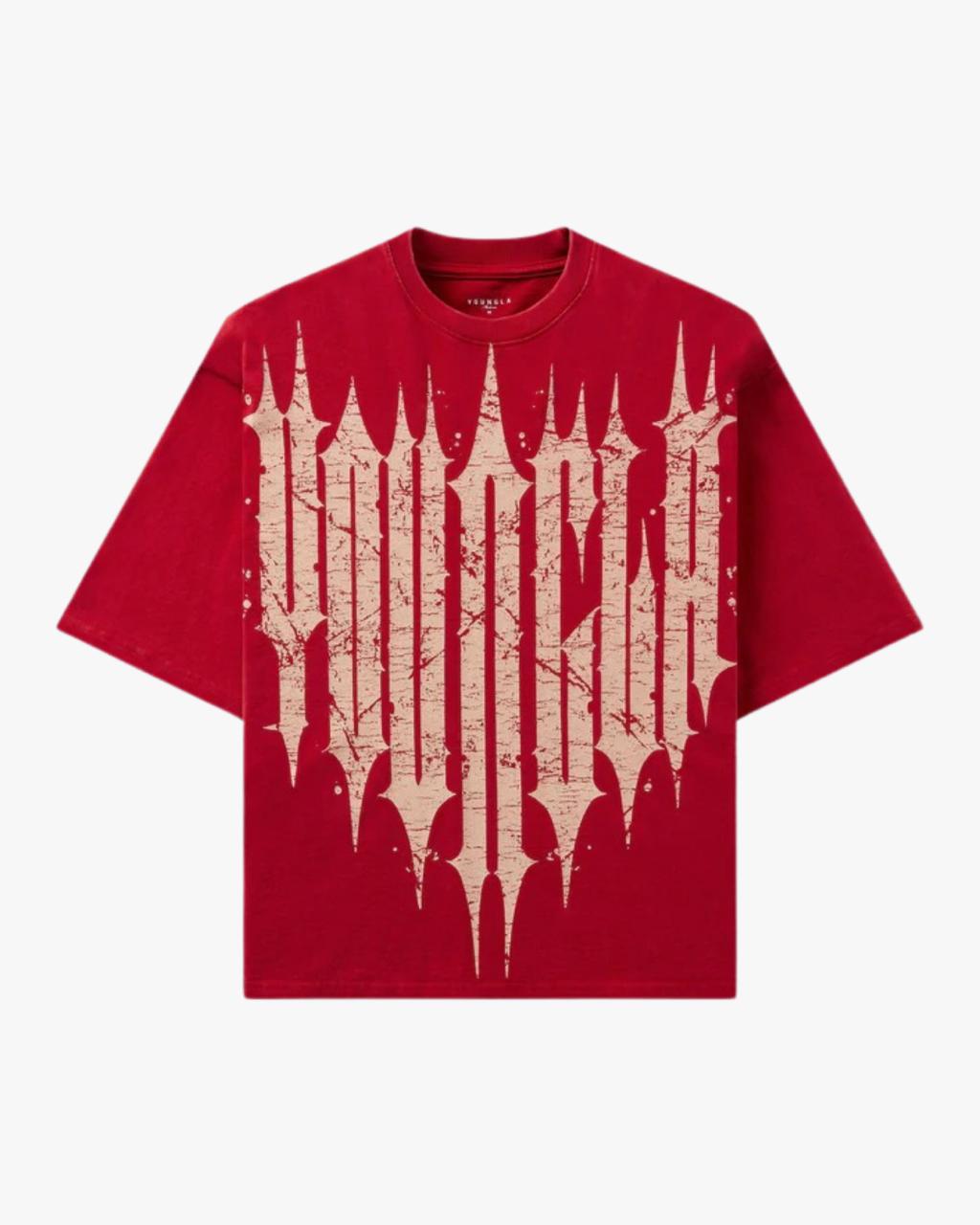 YoungLA G5 Playera Hombre Rojo